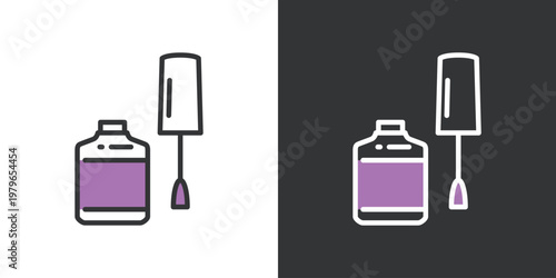 シンプルなマニキュアアイコン