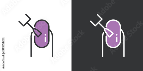 シンプルなネイルサロンアイコン