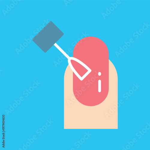 シンプルなネイルサロンアイコン