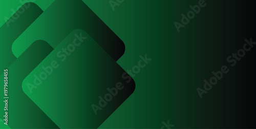 Abstract Shapes - Green Background