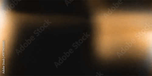 Dark stage with a bright spotlight shining through smoky atmosphere on a textured wall background