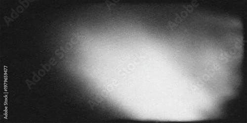 Vintage dark concrete wall texture with grunge paper patterns and old gray metal material provides a light on wall backdrop for this black and white background design