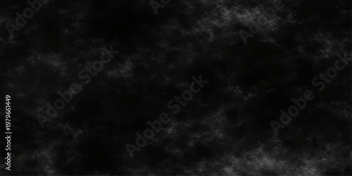 Abstract black and white smoke swirls like a dark storm cloudscape against a textured night sky background