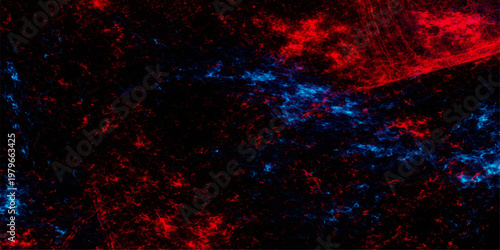 Abstract red and black background with fire textures, dark smoke patterns, and an orange light fractal design for a seamless grunge wallpaper art backdrop