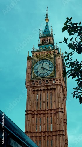 Iconic heritage clock tower structure in Kolkata India with intricate facade and clock face