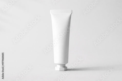 Cosmetic Tube Mockup Vertical Clean Studio Light