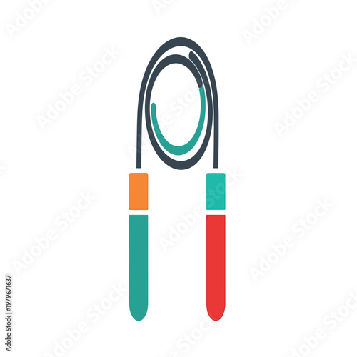 Jump Rope Fitness Design. eps