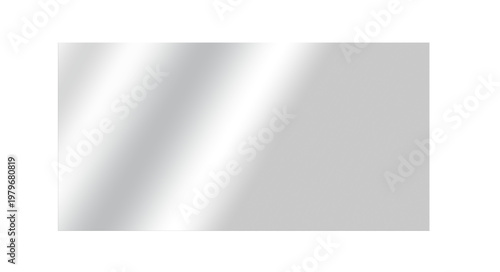 Tableau sur toile Transparent glossy glass reflection with soft diagonal glare