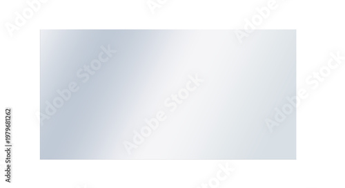 Obraz na plátně Transparent shiny rectangular glass plate