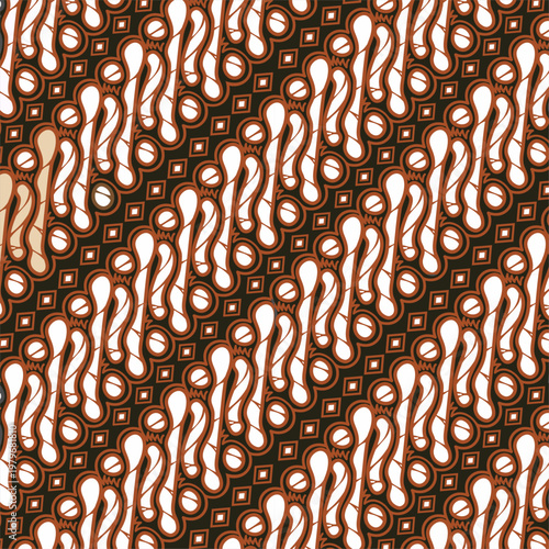 This batik pattern comes from the Indonesian island of Java, precisely in the Yogyakarta and Surakarta areas. Parang Rusak Barong batik has a sacred philosophical meaning