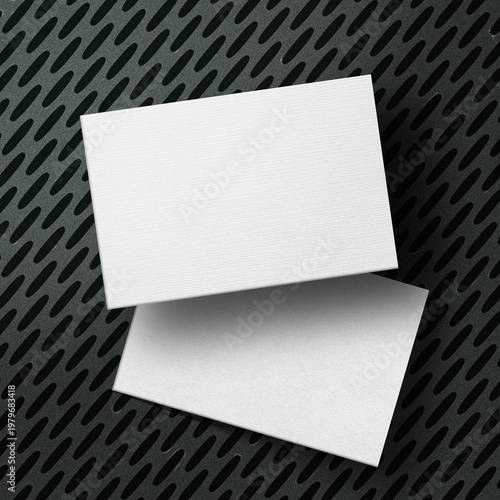 Premium Business Card Mockup on Dark Textured Background Luxury Branding