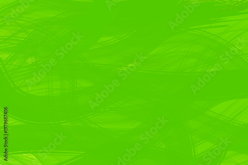 Vibrant Abstract Green Brushstrokes and Fluid Motion Background