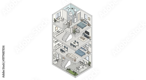 Office Building Floor Plan Layout.