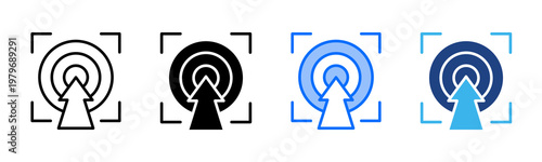 Strategic Focus icon set multiple style collection