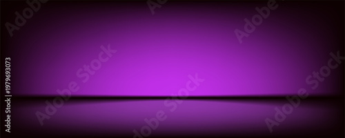 Abstract gradient podium background. Violet, purple and lilac empty 3d studio backdrop. Clean scene for product presentation mockup template. Vector illustration.