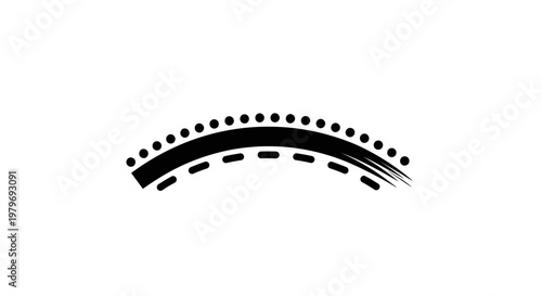 Roadway Marking Traffic Lane Divider.