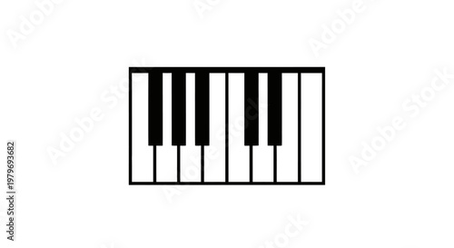 Piano keys musical instrument closeup.