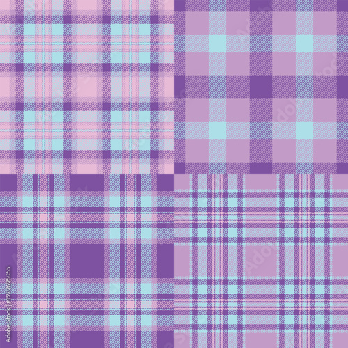 Plaid pattern set tailored for UI mockups and wireframes. Vector patterns add professionalism and polish to digital projects.