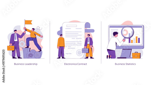 Illustrative depiction of a futuristic family engaging with technology and virtual reality Vector