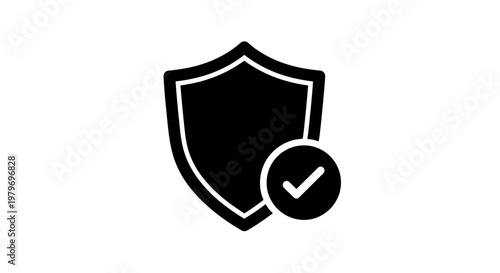Shield with check mark icon.