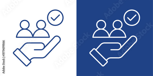 Active Participation  Blue And White Icon Style Collection