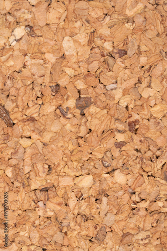 Fotografie Natural cork surface texture with irregular granule structure