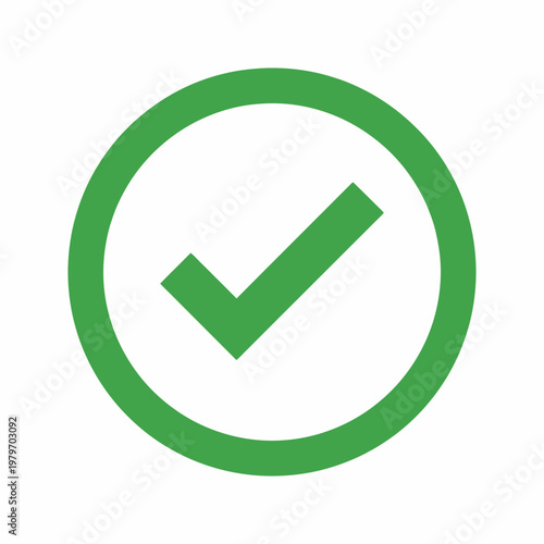 A green checkmark appears on a screen interface element