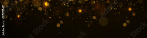 Valokuva Soft golden dust shines with glowing shimmer