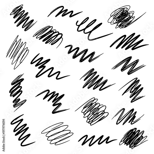 Abstract Hand-Drawn Sketch Patterns for Modern Designers & Artists
