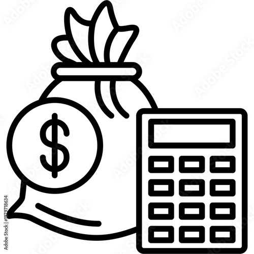 Fotografi Budgeting Icon