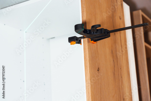Clamps Fixing Wooden Panel Inside Cabinet Frame