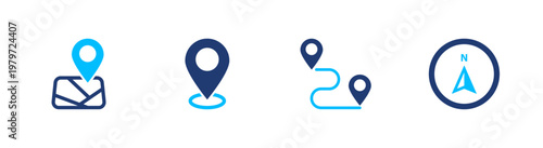 Free Download Navigation icons set, Solid icon elements - GFXLoad