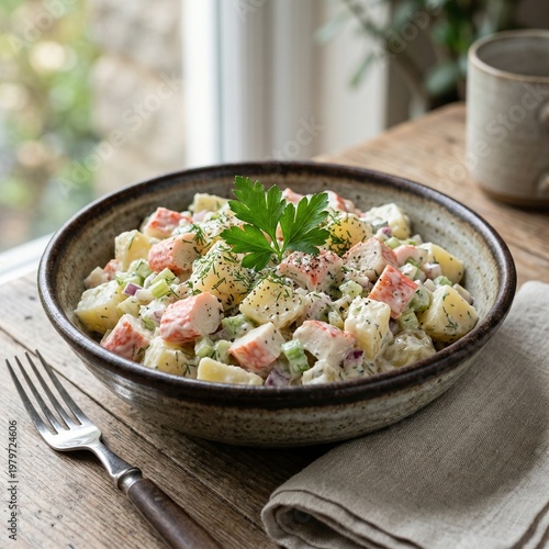 Delicious gourmet meal of healthy beef stew with fresh vegetables served alongside a plate of white couscous and chicken risotto for a spicy dinner dish