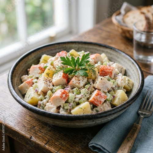 A delicious gourmet meal featuring a white bowl of couscous with vegetables, a plate of fried rice with chicken, and a healthy vegetarian mushroom risotto dish
