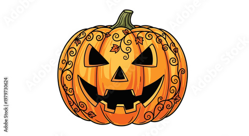 Jack O Lantern Halloween Pumpkin Decoration.