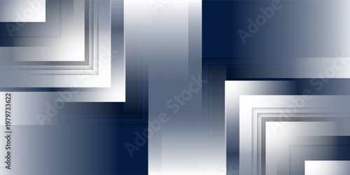 Abstract black dark navy blue silver abstract pattern background. Geometric shape. Line triangle angle fold polygon diamond 3D background