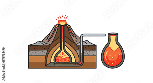 Volcano Eruption Science Experiment Equipment.