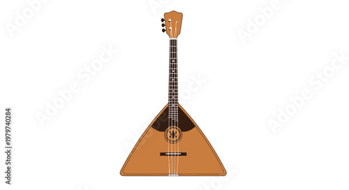 Triangle Shaped Stringed Musical Instrument.