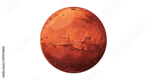 Mars planet in our solar system.