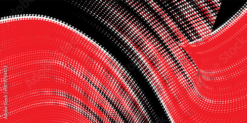 Car sticker wrap abstract banner sporty lines white, red and black grunge color combination brush thunder storm pattern motorsport racing, vector illustration.