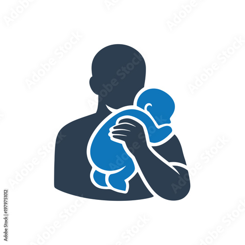 Gentle Baby Burping Shoulder Icon