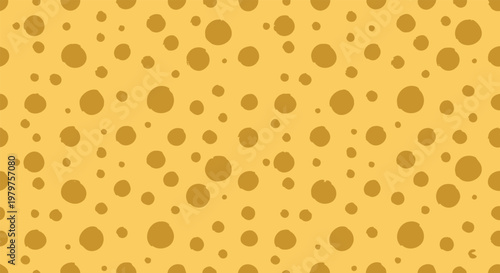 Seamless Yellow Pattern with Irregular Holes
