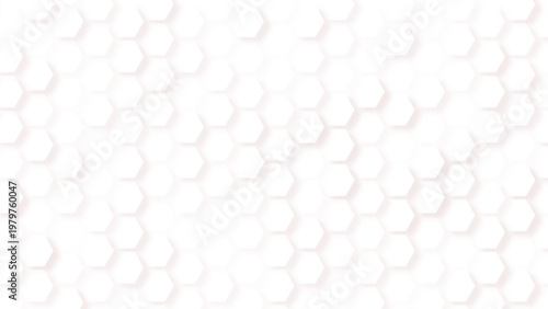 Futuristic Technology Background with 3D Hexagons. 