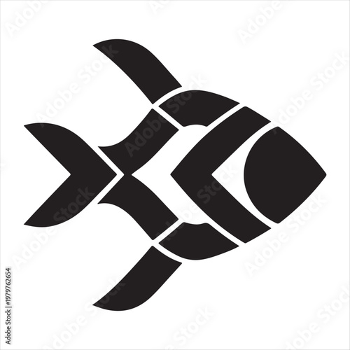  majesti cfish vector silhouette clip art logo design illustration