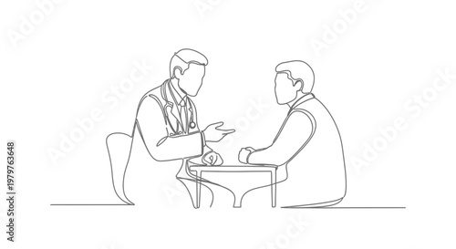 Two men sitting at table.