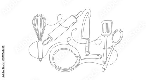 Kitchen Utensils and Cooking Tools.