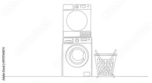 Washing machine and dryer appliances.