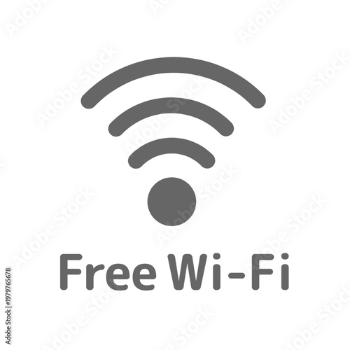 Free Wi-Fiのアイコンイラスト