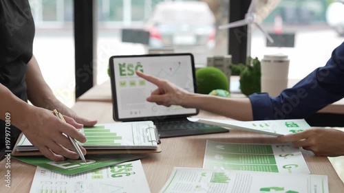 A group of Asian business leaders discussed ESG strategies, risk management, workshops on SDG reports, climate change, green finance, and environmentally friendly investment.