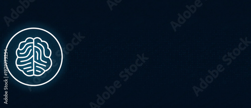 data intelligence and machine learning concept symbol